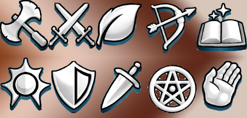Les symboles et emblèmes des classes dans Empires & Puzzles